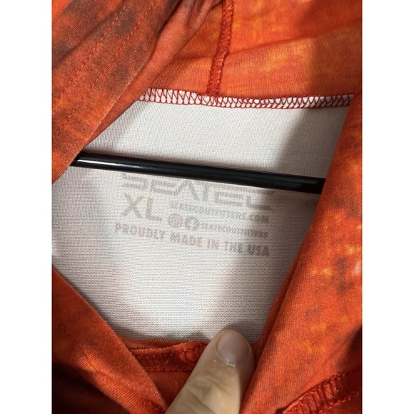 Seatec Outfitters Hooded Shirt Men's XL Fly Fishing Layer 'Spiny Lobster' EX L/S - Picture 3 of 6